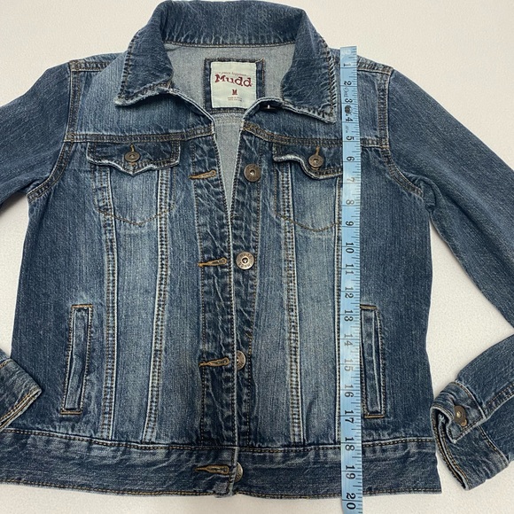 Mudd womens juniors blue jean denim jacket medium - Picture 5 of 5